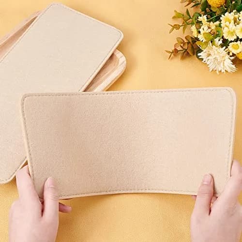 PH PandaHall Handbag Base Shaper 30.5x13.1cm (12x5.1") 6mm Thick Tan Felt Liner Board | Protects Purses from Spills thumbnail 2