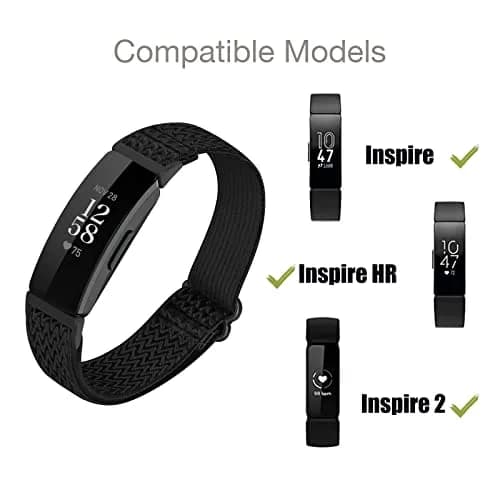 DKGKOO 3-Pack Elastic Nylon Bands for Fitbit Inspire 2 / Inspire HR / Inspire / Ace 2 | Breathable, Adjustable, Unisex thumbnail 3