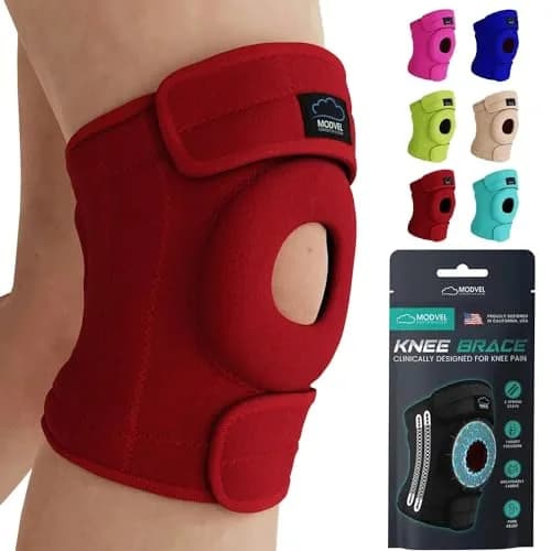 Modvel ELITE Knee Brace for Men & Women – Patella Gel Pads & Side Stabilizers for ACL, Meniscus Tear, Arthritis & Injury Recovery – Maximum Support for Running, Sports & Joint Pain Relief thumbnail 1