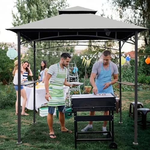Wonwon Grill Gazebo Replacement Canopy Top 5x8 ft | Double Layer Ventilated Cover for Model L-GG001PST-F thumbnail 7