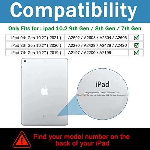 Nitupai iPad 9th/8th/7th Gen Case 10.2" Shockproof Rugged Cover with Kickstand thumbnail 2