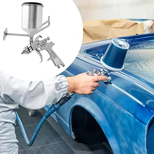 Homakover Spray Gun Holder Set of 3 | Wall Mount Magnetic Tool Organizer for Paint Booths & Work Stations (Silver-3 Pcs) thumbnail 2