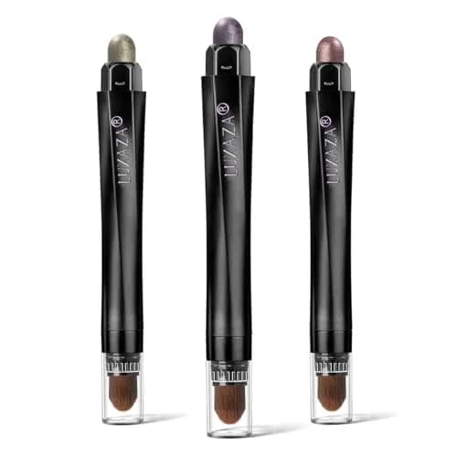 LUXAZA Cream Eyeshadow Stick Set Olive Plum Mauve 3 Pcs | Waterproof & Blendable thumbnail 1