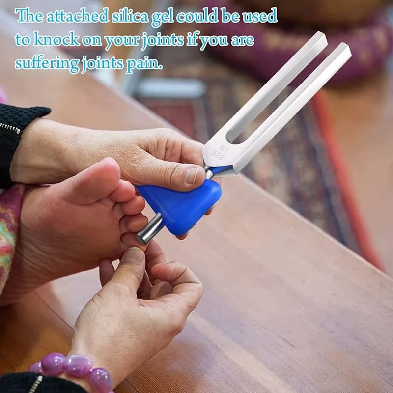 Bysameyee 528 Hz Tuning Fork with Mallet & Pouch | Sound Healing & Musical Instrument Tuning thumbnail 6