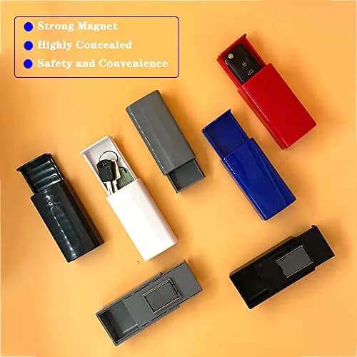 Omana Magnetic Key Box Holder with Strong Magnet for Car Keys & Home Keys (Grey) | Secure Outdoor Storage thumbnail 6