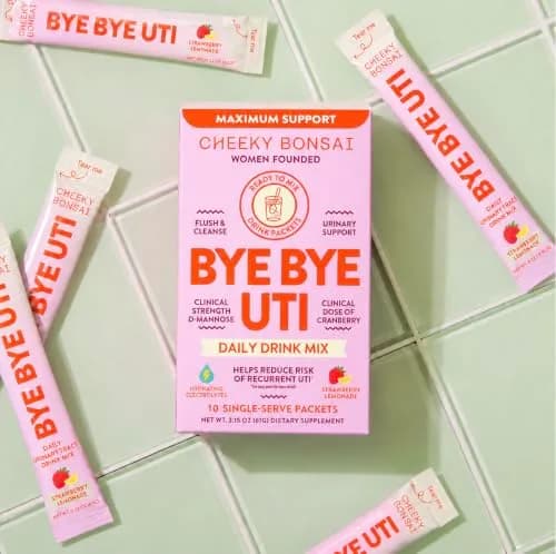 Cheeky Bonsai Bye Bye UTI Drink Mix, D-Mannose & Cranberry, 10 Packets | Supports Urinary Health & Hydration thumbnail 2