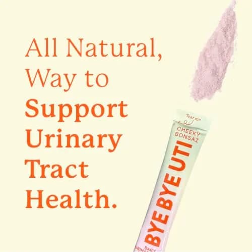 Cheeky Bonsai Bye Bye UTI Drink Mix, D-Mannose & Cranberry, 10 Packets | Supports Urinary Health & Hydration thumbnail 3