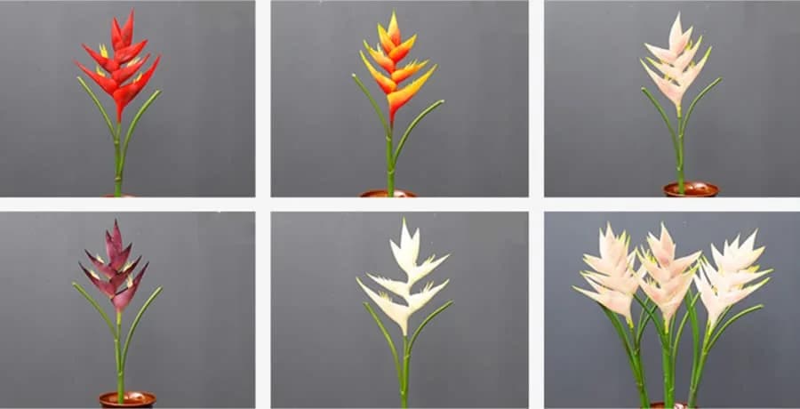 Rikyo Red Bird of Paradise Artificial Flower Stem 86cm (34in) | Realistic Silk-Blend Foliage for Home Decor thumbnail 7