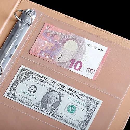 Uncle Paul Currency Pages for Paper Money Collection, 100 Sheets, 3 Pockets | Safe, PP Material, Suitable for Banknotes & Collectibles thumbnail 6