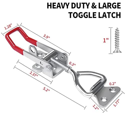 Vicuna R 4003 Heavy Duty Toggle Latch Clamp 2 Pack | 1320 Lbs Holding Capacity thumbnail 5