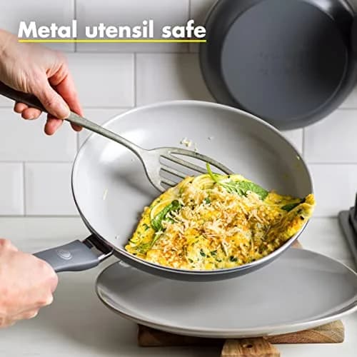 GreenPan Dover 10-inch Frying Pan Skillet Grey | Diamond-Infused Ceramic Nonstick thumbnail 2