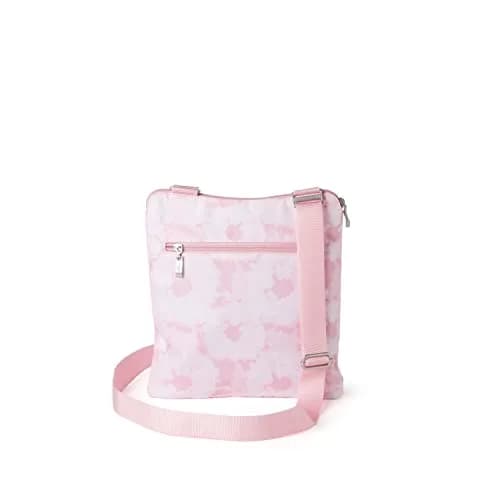 Baggallini Women's Horizon Crossbody Bag 10x10.5" Pink Tie-dye | Water-Resistant Nylon for Women thumbnail 2