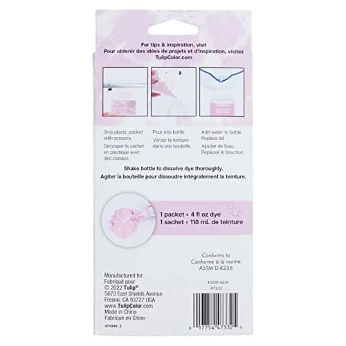 TULIP One-Step Tie-Dye Kit , 3 Fabric Dye Refill Packs, Blush | Eco-Friendly, 4 oz. dye, vibrant colors, safe for natural fibers thumbnail 6