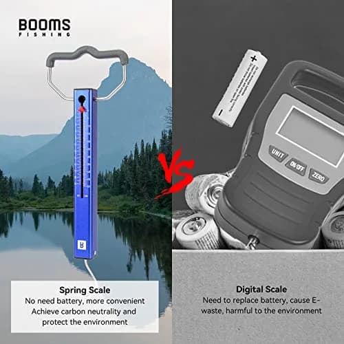 Booms Fishing TS2 Aluminum Tube Fish Scale 11.3 kg (25 lbs) | Easy Read Spring Scale for Luggage & Fish thumbnail 5