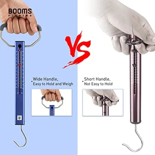 Booms Fishing TS2 Aluminum Tube Fish Scale 25kg (55 lbs) | Easy Read Hanging Scale for Luggage & Rigs thumbnail 4