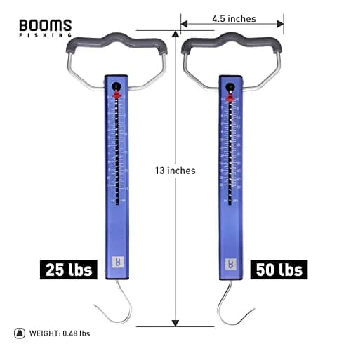 Booms Fishing TS2 Aluminum Tube Fish Scale 25kg (55 lbs) | Easy Read Hanging Scale for Luggage & Rigs thumbnail 7