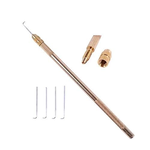 YANTAISIYU Ventilating Needle Set with Swiss Lace Closure Base & Wig Holder | 4 Needles, 3 Bases thumbnail 2