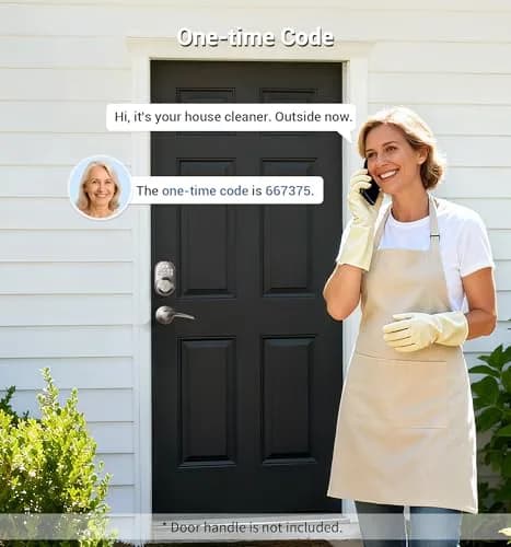 Veise Deadbolt Keypad Lock Satin Nickel | Keyless Entry, Auto Lock & Weatherproof thumbnail 8