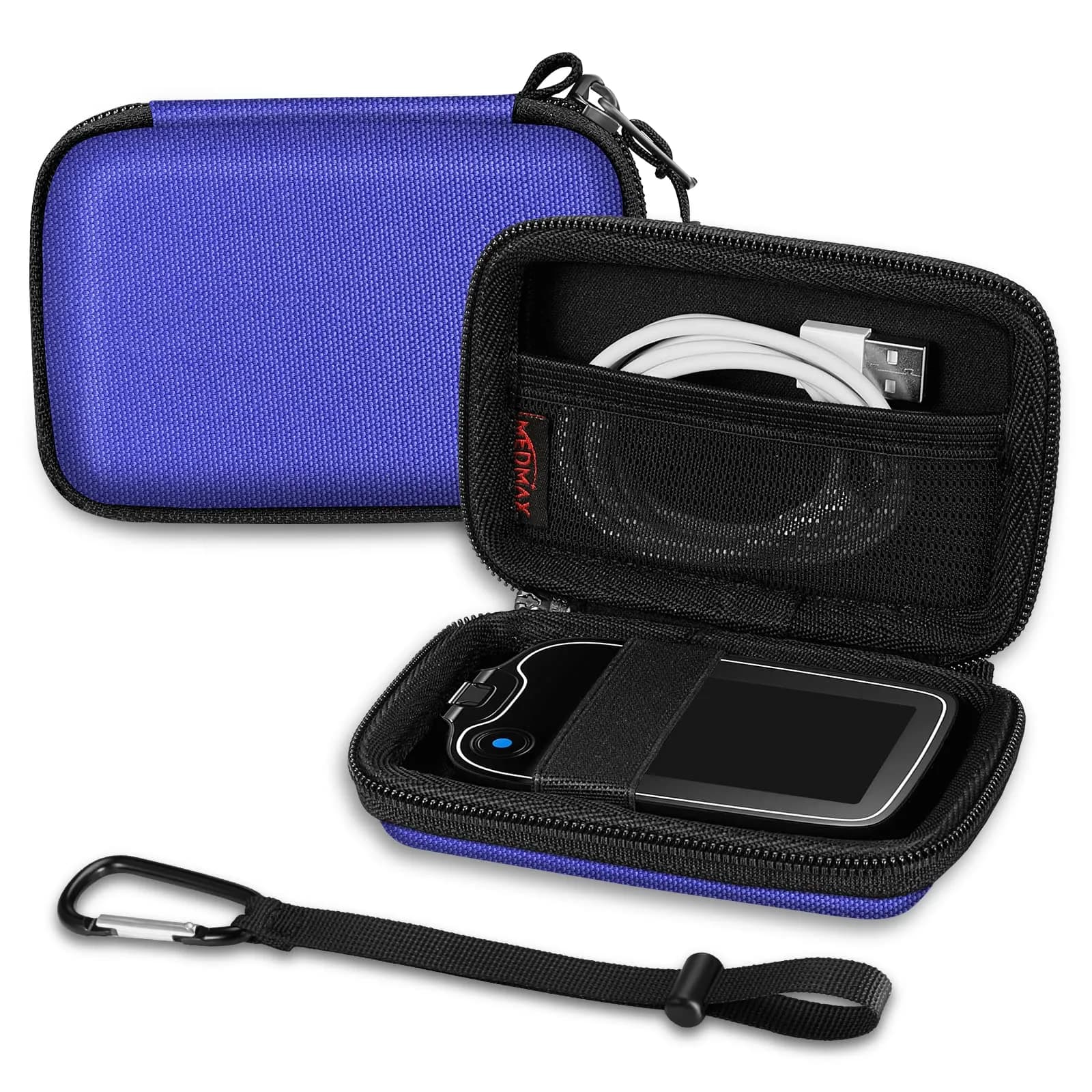 MEDMAX Hard Shell Protective Case for Freestyle Libre 3 2 / Libre Reader | Shockproof & Anti-Scratch — Blue