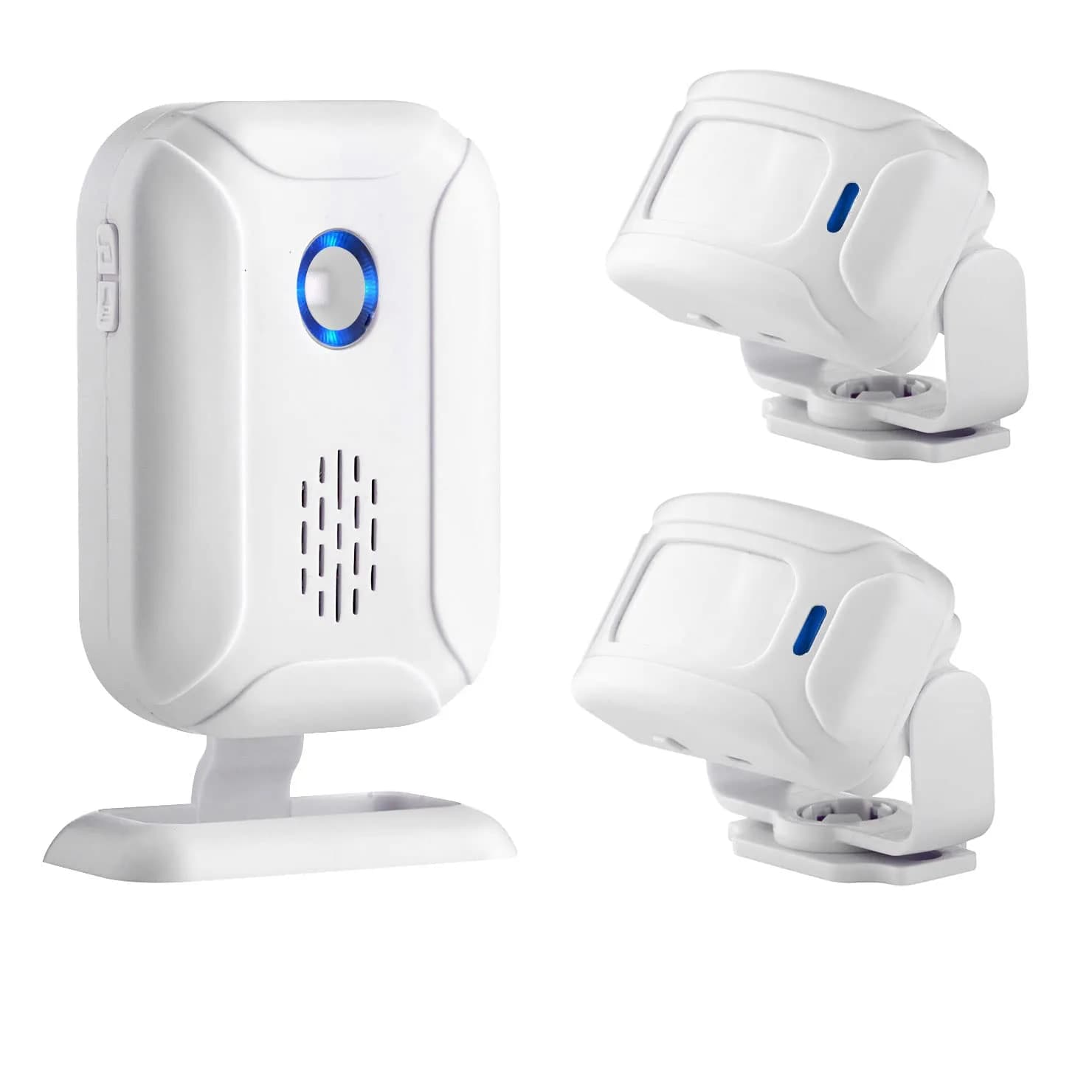 HENDUN Motion Sensor Doorbell & Bed Alarm for Elderly Dementia | 1 Receiver & 1 Transmitter — 1 Receiver & 2 Transmitters