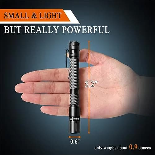 Ansyper CC Pen Light Flashlight 5.2 inch (13.2 cm) | 250 Lumens Tactical LED Torch thumbnail 2