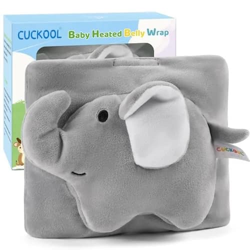Cuckool Baby Colic and Gas Relief Heated Tummy Wrap with Gel Pack | 15.5-22 Inch Waist thumbnail 1