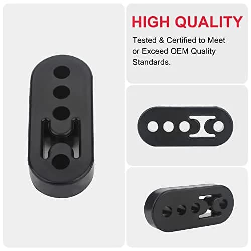 VASTAUTO 4 Holes 12mm Rubber Exhaust Hanger 4 Pack | High Density Tail Pipe Hanger thumbnail 3