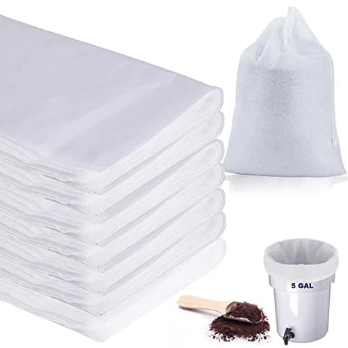 Vonluxin 50 Pack Cold Brew Coffee Filters 20" x 20" | Compatible with 5 Gallon Brewers thumbnail 1