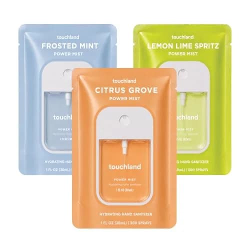 Touchland Fresh Trio Hydrating Hand Sanitizer Spray Set Travel Size | 3 x 29.57ml (3 Fl Oz) | Skincare-Forward Germ Defense thumbnail 1