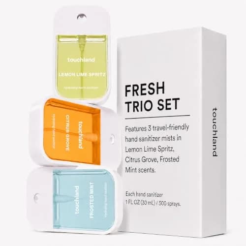 Touchland Fresh Trio Hydrating Hand Sanitizer Spray Set Travel Size | 3 x 29.57ml (3 Fl Oz) | Skincare-Forward Germ Defense thumbnail 3