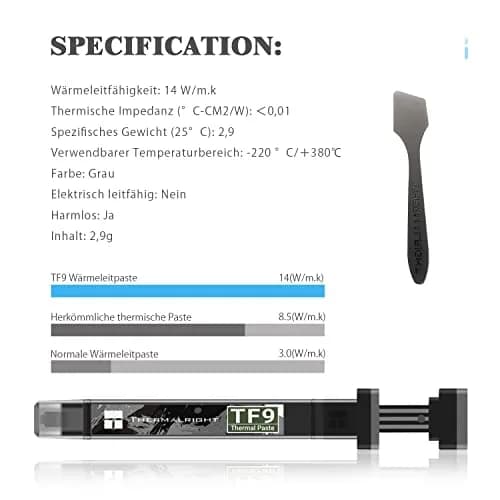 Thermalright TF9 Thermal Paste 2.9g (0.1 oz) | 14W/m.k High Conductivity Heat Sink Compound thumbnail 5