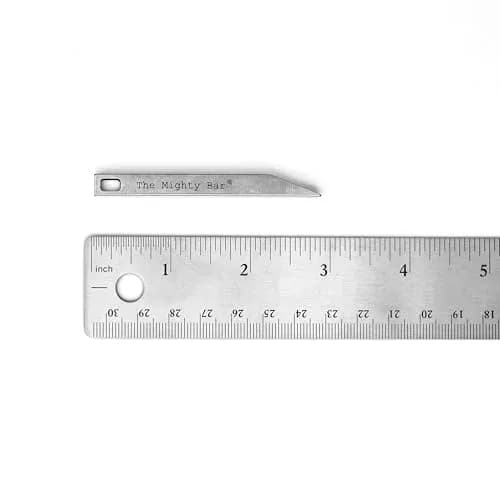 Gear Spool The Mighty Bar Heavy Duty Keychain Prybar 0.27 x 0.27 x 2.9 inches | Stainless Steel Mini Multitool thumbnail 4