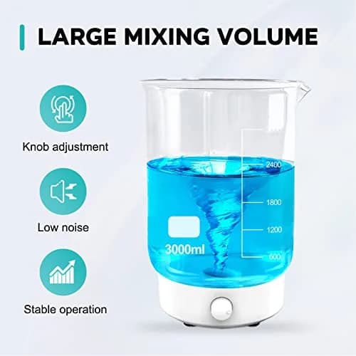 LAB FISH MS3 Magnetic Stirrer Mixer Stir Plate | 3L Capacity, 1800rpm, Compact & Durable thumbnail 3