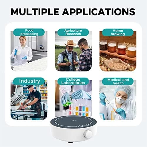 LAB FISH MS3 Magnetic Stirrer Mixer Stir Plate | 3L Capacity, 1800rpm, Compact & Durable thumbnail 4