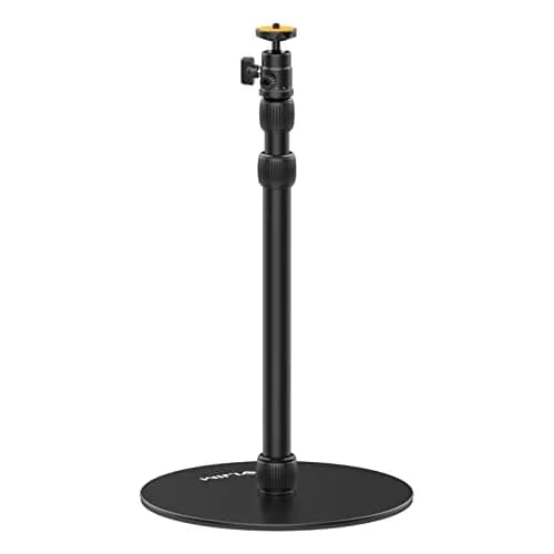 jusmo LS09 Aluminum Projector Floor Stand with Heavy Base & Ball Head | 42cm-88cm (16.5-34.6 Inch) Adjustable Height thumbnail 1