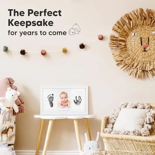 KeaBabies Baby Hand & Footprint Kit, Newborn Keepsake, Alpine White | Mess-Free, Safe & Easy thumbnail 7