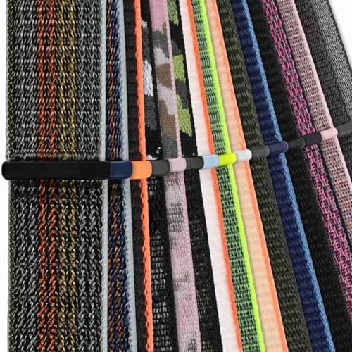 WOCCI 20mm Adjustable Nylon Watch Band, Quick Release Sport Loop Strap (Black) | Durable Nylon, Fits 14.5-22cm Wrist thumbnail 9