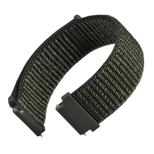 WOCCI 18mm Adjustable Nylon Watch Band | Quick Release Sport Loop Strap (Army Green) thumbnail 1