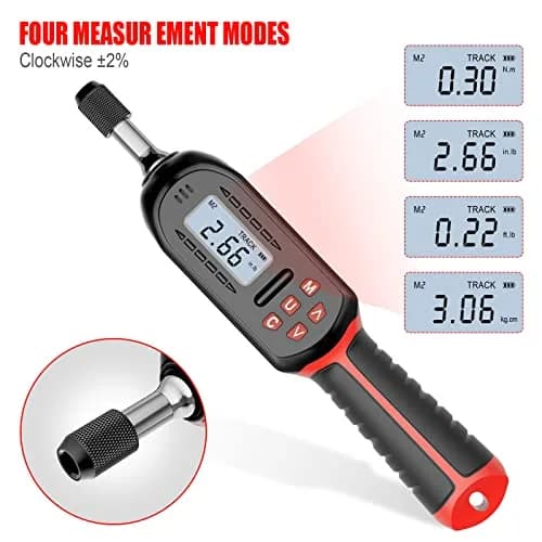 VANPO Digital Torque Screwdriver 0.3-6 Nm (2.66-53.10 in-lb) | ±2% Accuracy, 1/4" Drive thumbnail 2