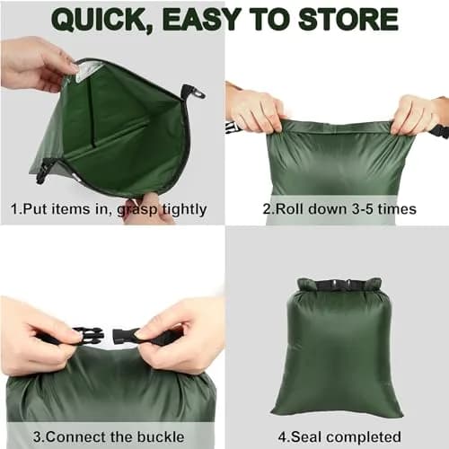 Ucolofun Waterproof Dry Bags Set 8L | Versatile, Lightweight, Waterproof for Outdoor Use thumbnail 4