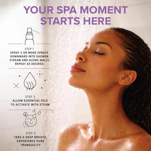 MOXE Lavender Shower Steamer Spray for Relaxation & Tension Relief | Aromatherapy, 4oz thumbnail 6