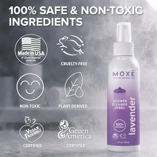 MOXE Lavender Shower Steamer Spray for Relaxation & Tension Relief | Aromatherapy, 4oz thumbnail 8