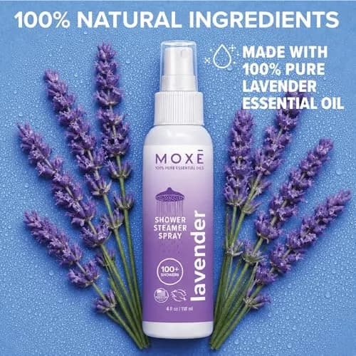 MOXE Lavender Shower Steamer Spray for Relaxation & Tension Relief | Aromatherapy, 4oz thumbnail 3