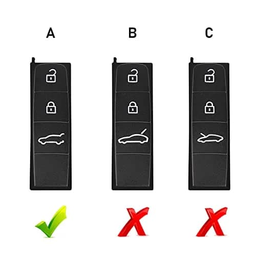 Jaronx Compatible with Porsche Cayenne Key Button Cover | Soft Rubber, Black, 2018-2021 thumbnail 3