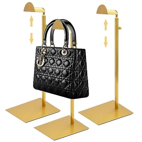 Royxen 3 Pack Purse Holder, Adjustable Bag Display Stand 38.1 cm - 61 cm (15" - 24") | Retail Store Fixture thumbnail 1