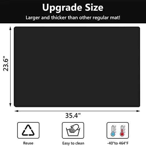 Gartful Extra Large Silicone Craft Mat 90cm x 60cm (35.4" x 23.6") | Protects Surfaces from Resin, Paint, and Heat thumbnail 2