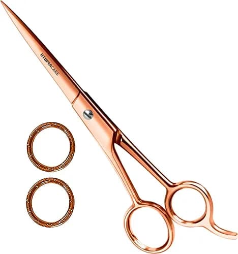 Utopia Care Hair Cutting & Hairdressing Scissors 6.5 Inch | Premium Stainless Steel Shears for Salons, Men, Women & Kids, Rose Gold thumbnail 1