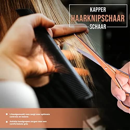 Utopia Care Hair Cutting & Hairdressing Scissors 6.5 Inch | Premium Stainless Steel Shears for Salons, Men, Women & Kids, Rose Gold thumbnail 5