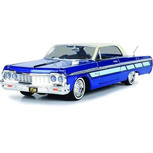 Motormax 1:24 Scale Non-Riding Toy Vehicle 7.75 inches (L) x 3 inches (W) x 3 inches (H) | Candy Blue Metallic thumbnail 1