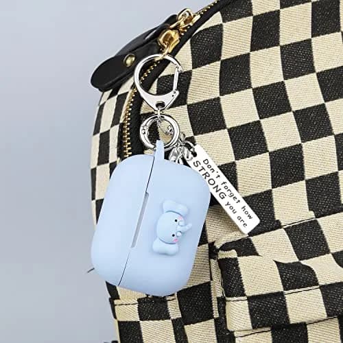 Wonhibo Elephant Silicone Case for AirPods Pro | Cute Kawaii Cover with Keychain thumbnail 4